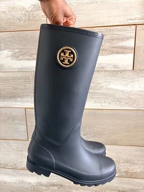 Tory Burch Sarah Logo Rain Boots